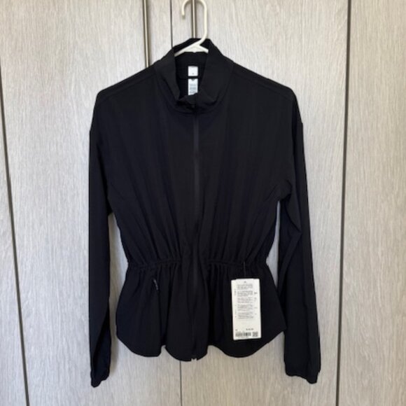 Lululemon UV-Protective Cinch-Waist Running Jacket in Black, Size Medium - Picture 2 of 10